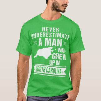 Camiseta Mapa Antigo da Carolina do Norte