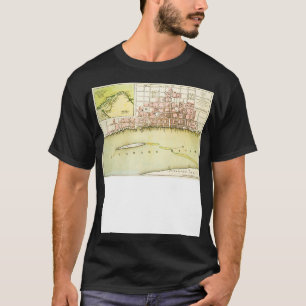 Camiseta Mapa antigo da Pensilvânia Filadélfia por Benjam