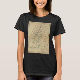 Camiseta Mapa Antigo de Goldsboro NC 1881