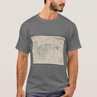 Camiseta Mapa Antigo de Kansas City 1893