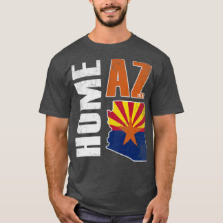 Camiseta Mapa Arizoniano do Sinalizador de Arizona de Vinta