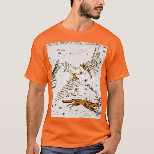 Camiseta Mapa Astronômico da Vintage (Frente)