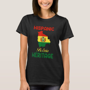 Camiseta Mapa boliviano Bandeira da Bolívia Patrimônio hisp