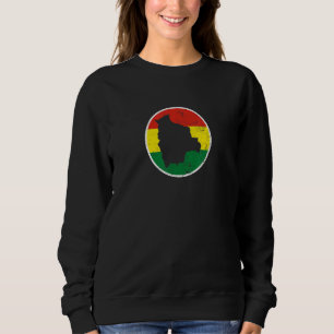 Camiseta Mapa boliviano orgulhoso pavilhão boliviano