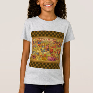 Camiseta Mapa Caprichoso das Aventuras de Alice no País das