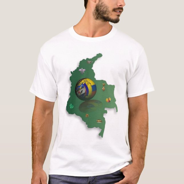 Camiseta mapa-colombiacolor (Frente)