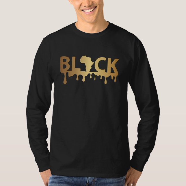 Camiseta Mapa da África Negra (Frente)