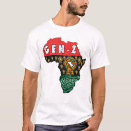 Camiseta Mapa da África Revolucionária Pan-African