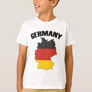 Camiseta Mapa da Alemanha - Bandeira Alemã - Viagem de Alem