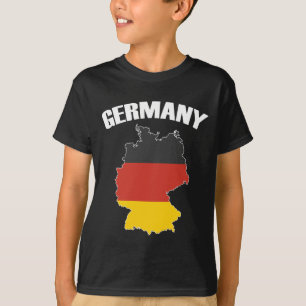 Camiseta Mapa da Alemanha - Bandeira Alemã - Viagem de Alem