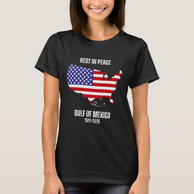 Camiseta Mapa da América Golfo do México Presidente Golfo d (Frente)