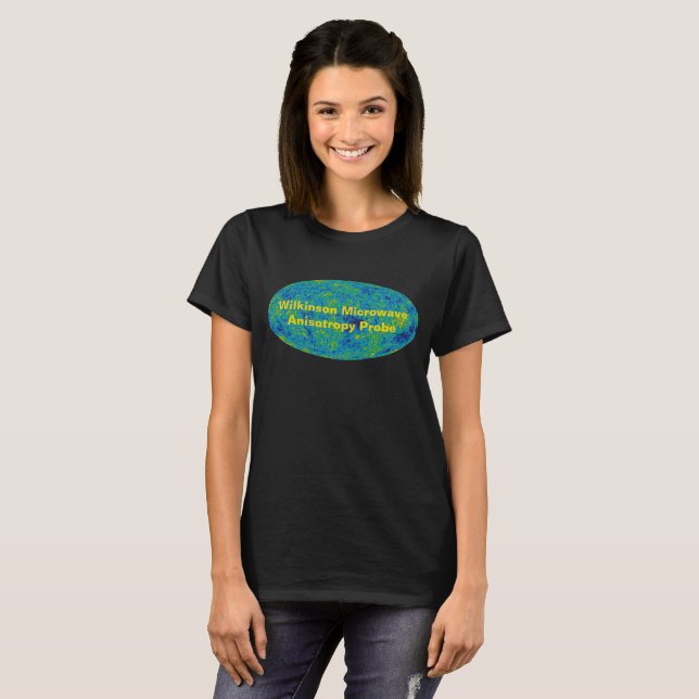 Camiseta Mapa da Anisotropia da Sonda WMAP do Universo (Frente Completa)