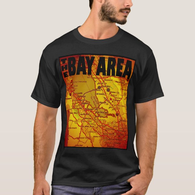 Camiseta Mapa da área de compartimento (Frente)