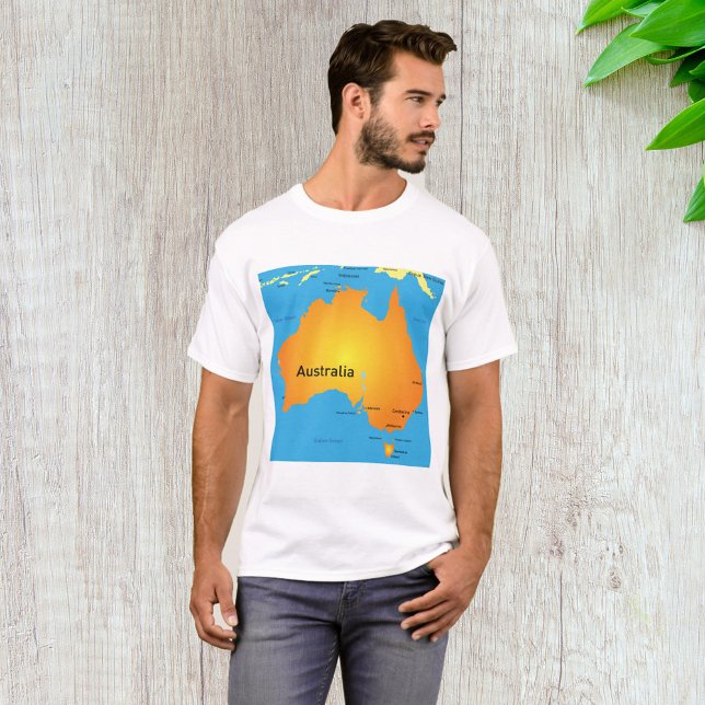 Camiseta Mapa Da Austrália (Criador carregado)