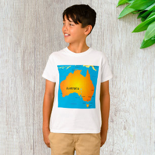Camiseta Mapa Da Austrália