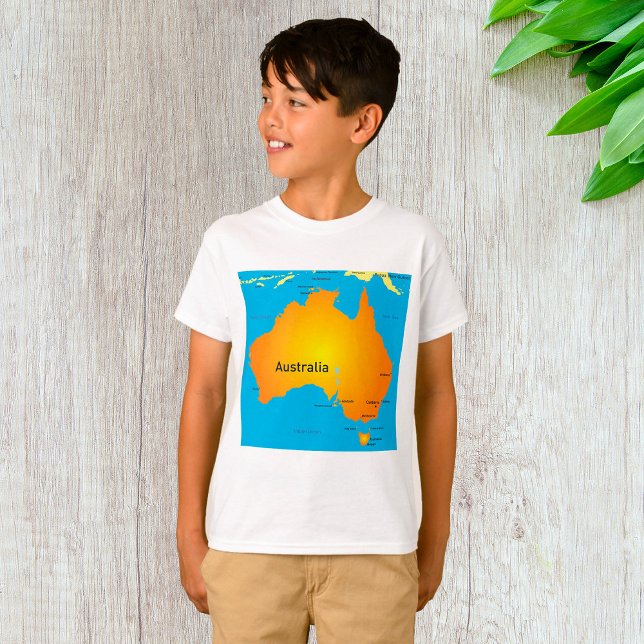 Camiseta Mapa Da Austrália (Criador carregado)