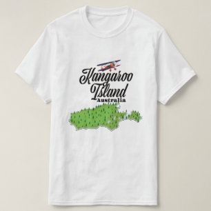 Camiseta Mapa da Austrália na Ilha de Kangaroo