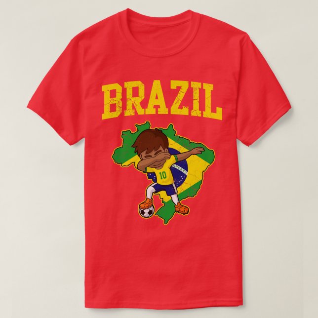 Camiseta Mapa da Bandeira Brasileira do Brasil (Frente do Design)