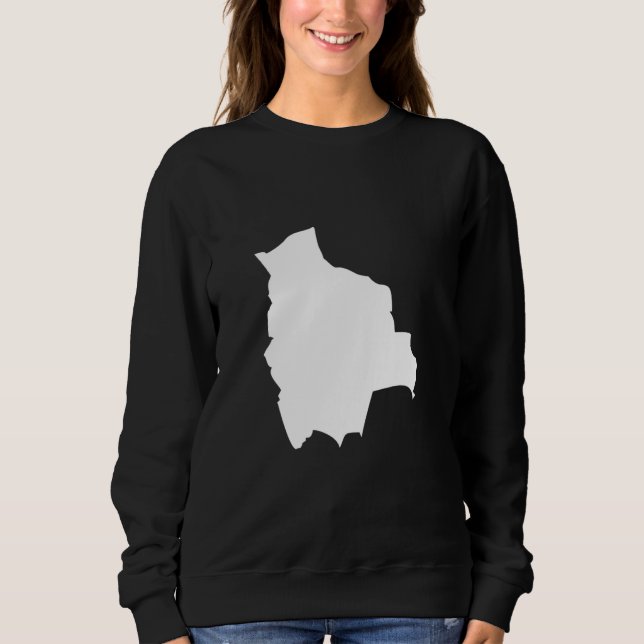 Camiseta Mapa da Bandeira da Bolívia - Bolívia (Frente)
