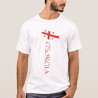 Camiseta Mapa da Bandeira da Geórgia