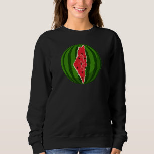 Camiseta Mapa da Bandeira da Melancia Palestina. Palestinos