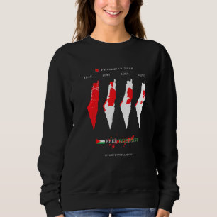 Camiseta Mapa da Bandeira da Palestina Livre Gaze Livre Eu