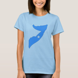 Camiseta Mapa da bandeira de Somália