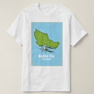 Camiseta Mapa da Belle Île França