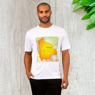 Camiseta Mapa da Bolívia Ativo