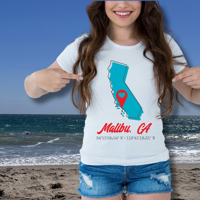 Camiseta Mapa da Califórnia (Criador carregado)