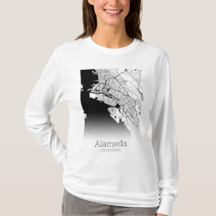 Camiseta Mapa da cidade de Alameda