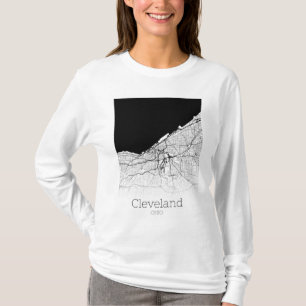 Camiseta Mapa da Cidade de Cleveland