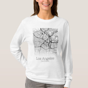 Camiseta Mapa da Cidade de Los Angeles