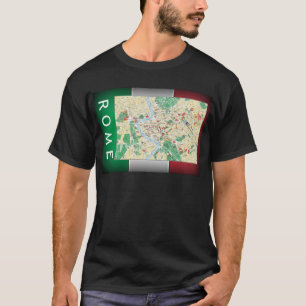 Camiseta Mapa da Cidade de Roma