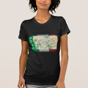 Camiseta Mapa da cidade de Roma