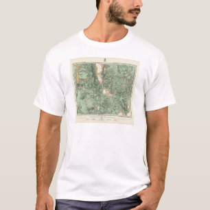 Camiseta Mapa da classificação de terra de Nevada