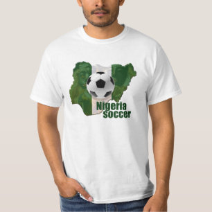 Camiseta Mapa da cultura do futebol de Nigéria de presente