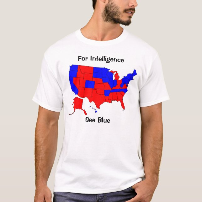 Camiseta Mapa da eleição dos E.U. (Frente)