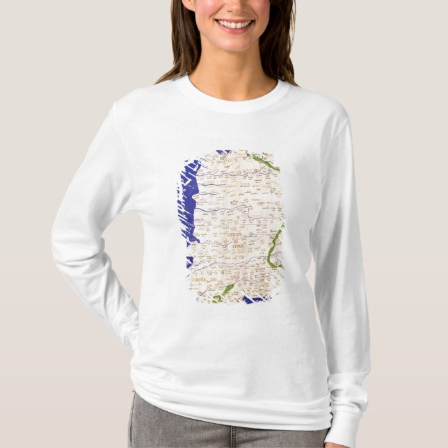 Camiseta Mapa da espanha e do Portugal, 'de Geographia (Frente)