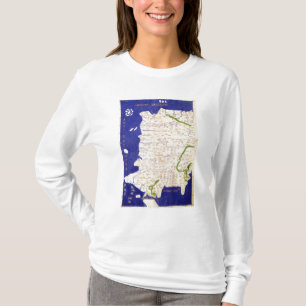 Camiseta Mapa da espanha e do Portugal, 'de Geographia