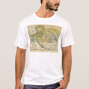 Camiseta Mapa da etnografia de Europa