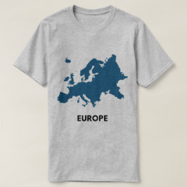 Camiseta Mapa da Europa