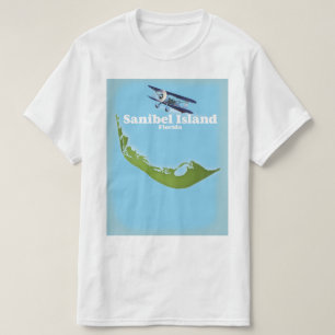 Camiseta Mapa da Flórida da Ilha Sanibel