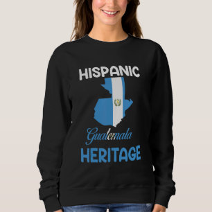 Camiseta Mapa da Guatemala Bandeira Patrimônio Hispânico La