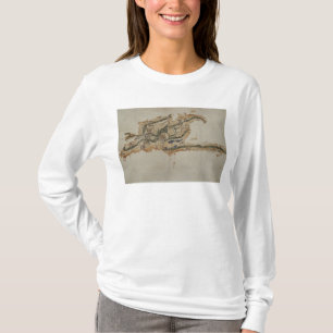 Camiseta Mapa da ilha de Santo Domingo
