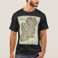 Mapa da Irlanda - Mapa Histórico do Eire Erin Irla