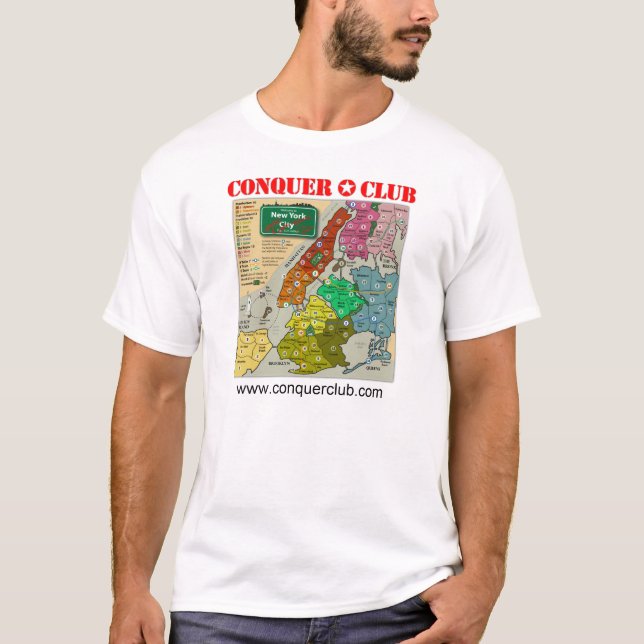 Camiseta Mapa da Nova Iorque (Frente)