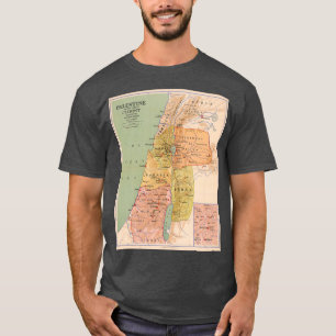 Camiseta Mapa da Palestina na Época do Cristo a 70 A