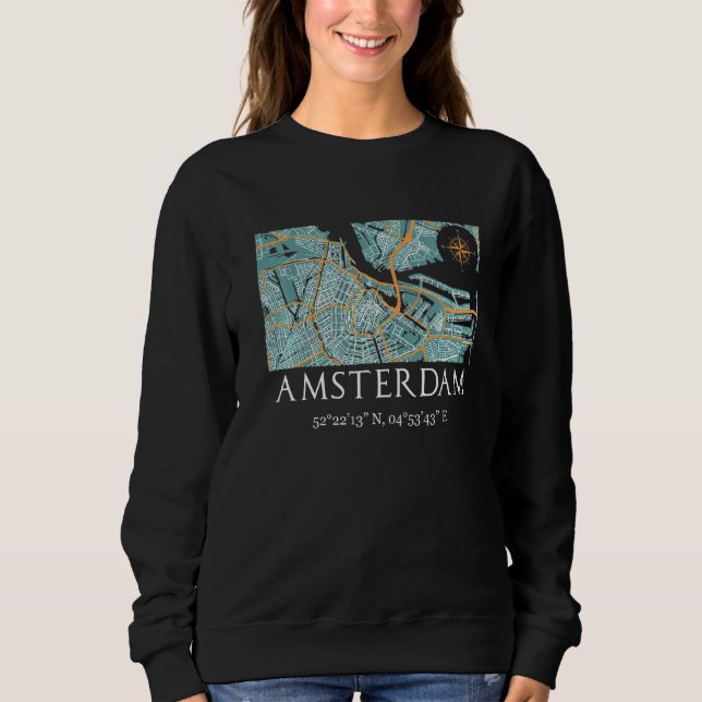 Camiseta Mapa da Rua Amsterdã (Frente)