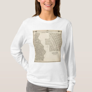 Camiseta Mapa da seção de T2124S R3637E Tulare County